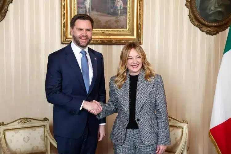 Meloni incontra il Vice Presidente USA J.D. Vance a Milano