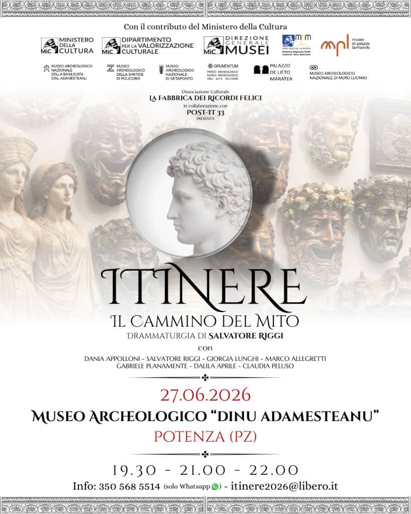 Al Museo Archeologico di Potenza arriva “Itinere-Il  cammino del mito”