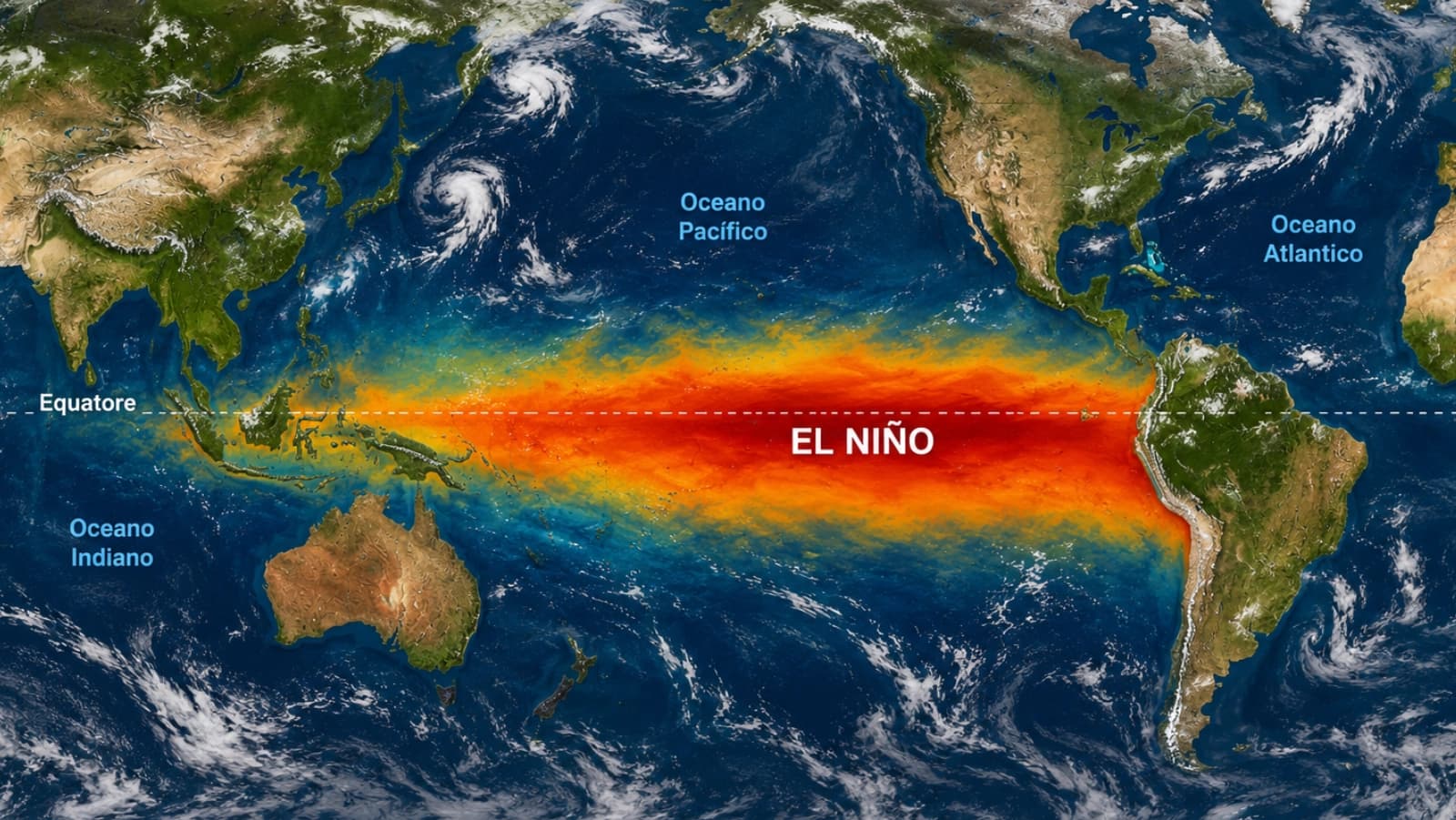 L'Onu avverte: El Niño si rafforza, rischio elevato per il clima globale nei prossimi mesi